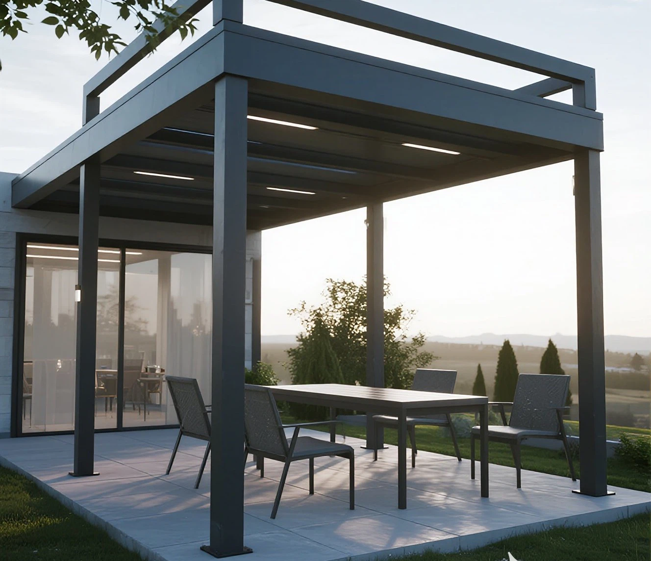 Outdoor Waterproof Metal Pergola Outdoor Waterproof Metal Pergola